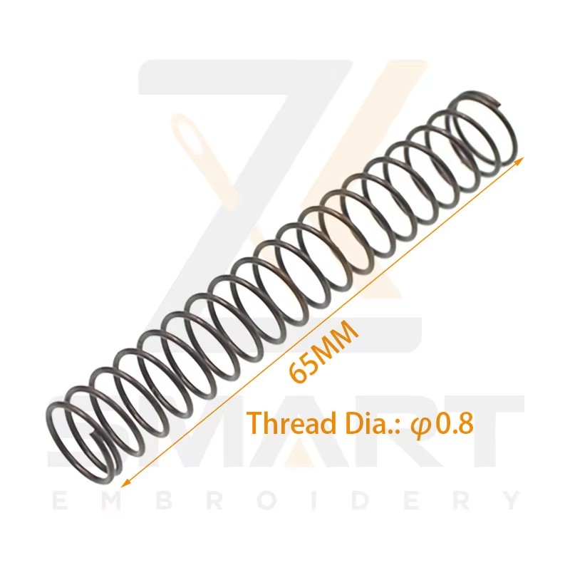 Presser Fuß Rückkehr Spring Thread Dia. 0.8MM Länge 65MM Tajima SWF Chinese Embroidery Machine Teile N0502TJ-0.8*65