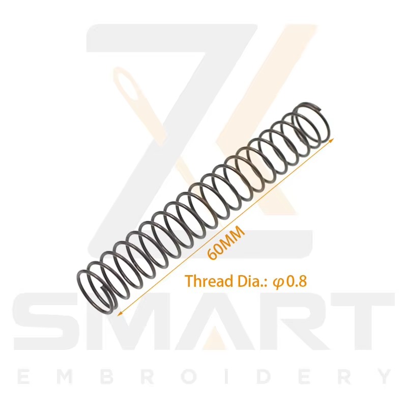 Presser Fuß Rückkehr Spring Thread Dia. 0,8MM Länge 60MM für Tajima SWF Chinese Embroidery Machine N0502-0.8*55