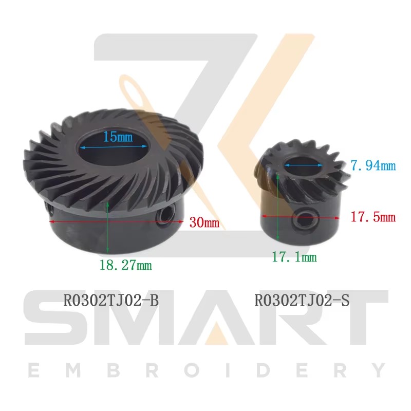 Beverl Gears für Tajima Embroidery Machines R0302TJ02-B R0302TJ02-S
